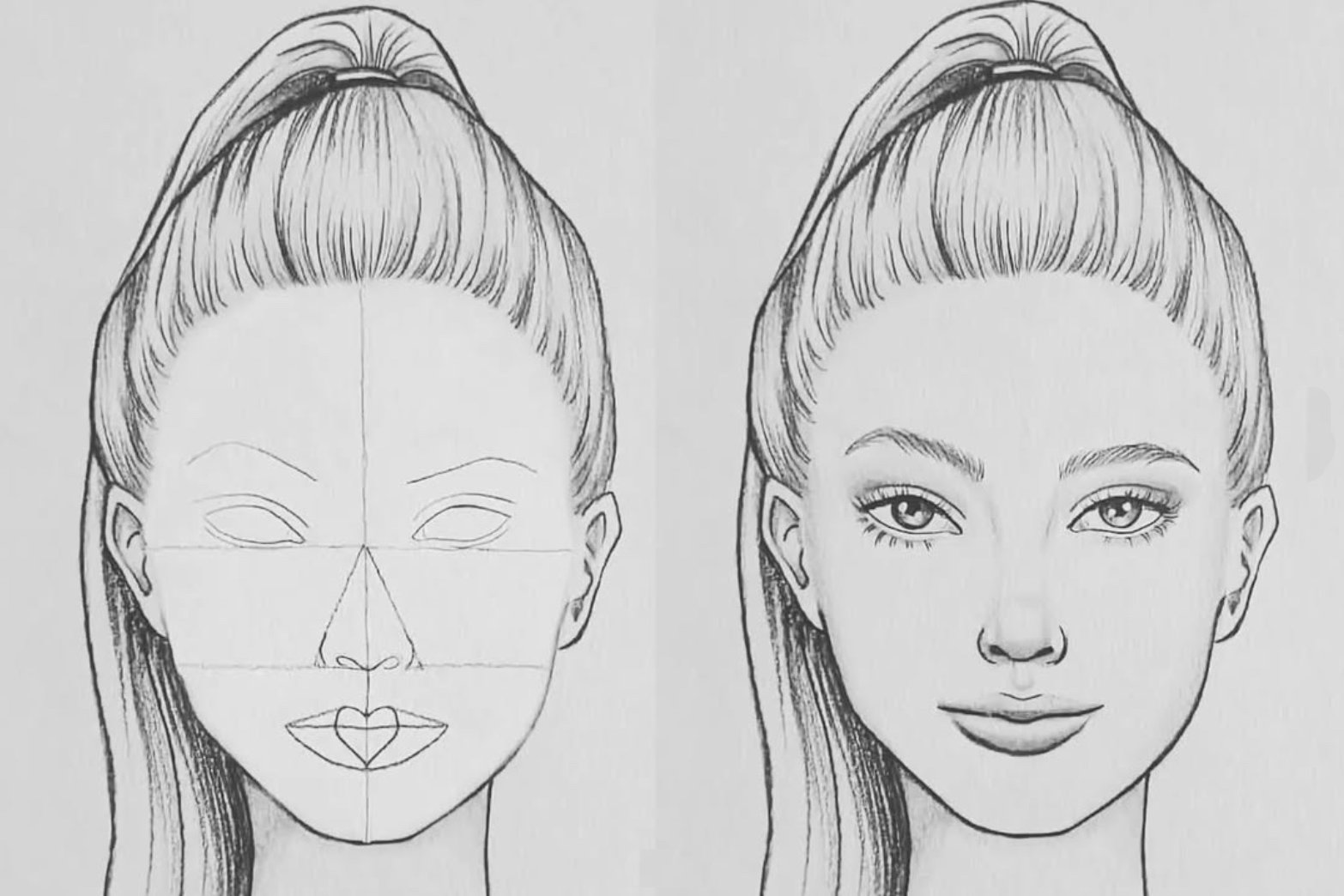 How to sketch and shade a face